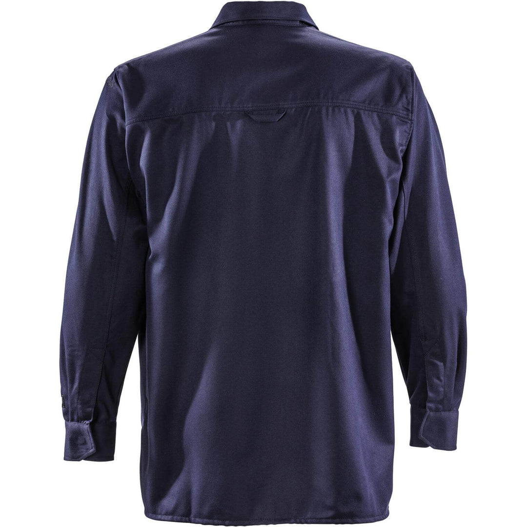 Fristads Flamestat Flame Retardant Arc and Multi-Protective Shirt - 7200 ATS Navy Back1#colour_navy