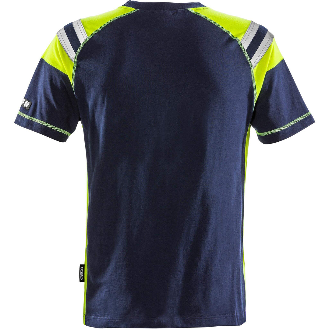 Fristads Flamestat Flame Retardant T-Shirt - 7073 TFLH Navy Back1#colour_navy