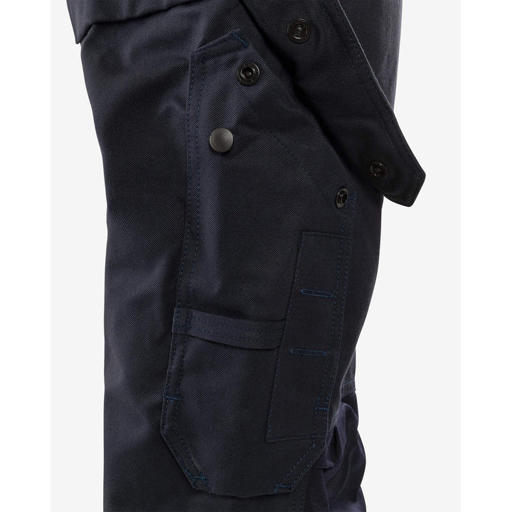 Fristads Flamestat Hi-Vis Arc and Multi-Protective Flame Retardant Coverall Class 3 - 8175 ATHS Hi-Vis Yellow/Navy Detail4#colour_hi-vis-yellow-navy