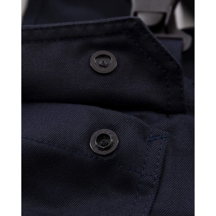 Fristads Flamestat Hi-Vis Arc and Multi-Protective Flame Retardant Stretch Bib and Brace Class 1 - 2168 ATHF Hi-Vis Yellow/Navy Detail2#colour_hi-vis-yellow-navy