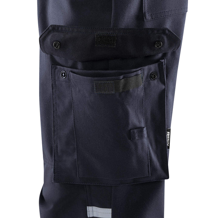 Fristads Flamestat Hi-Vis Arc and Multi-Protective Flame Retardant Trousers Class 1 - 2176 ATHS Hi-Vis Yellow/Navy Detail1#colour_hi-vis-yellow-navy