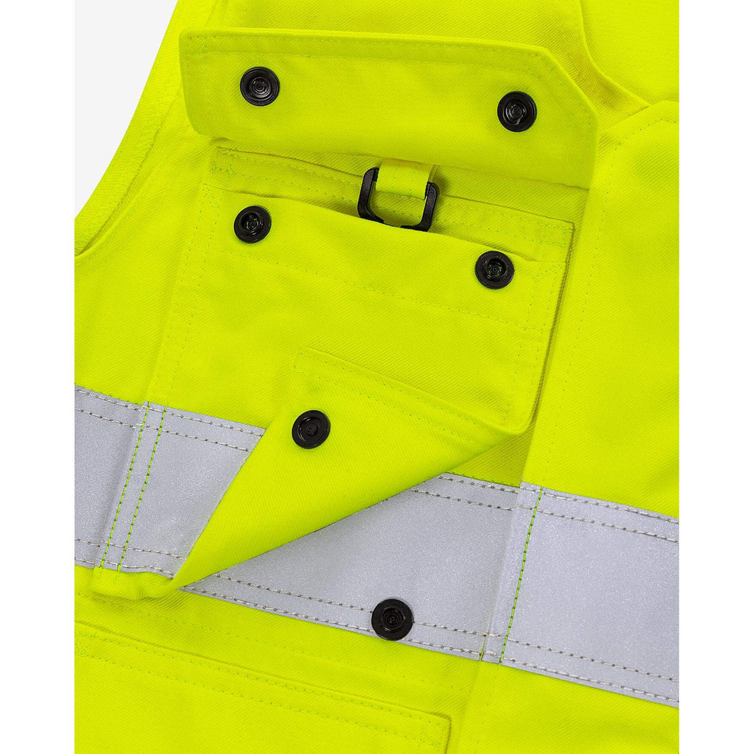 Fristads Flamestat Hi-Vis Flame Retardant Arc Waistcoat Class 2 - 5075 ATHS Hi-Vis Yellow Detail2#colour_hi-vis-yellow