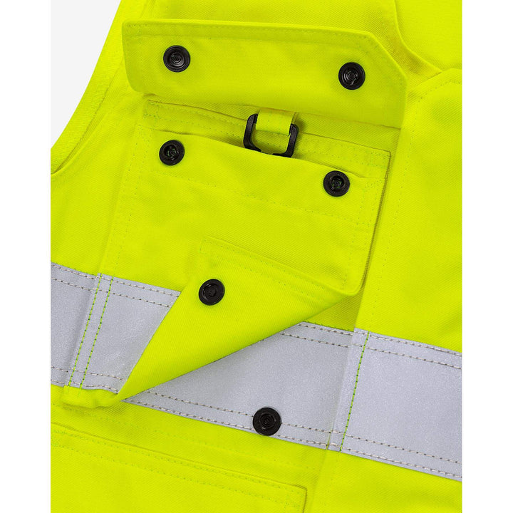 Fristads Flamestat Hi-Vis Flame Retardant Arc Waistcoat Class 2 - 5075 ATHS Hi-Vis Yellow Detail2#colour_hi-vis-yellow