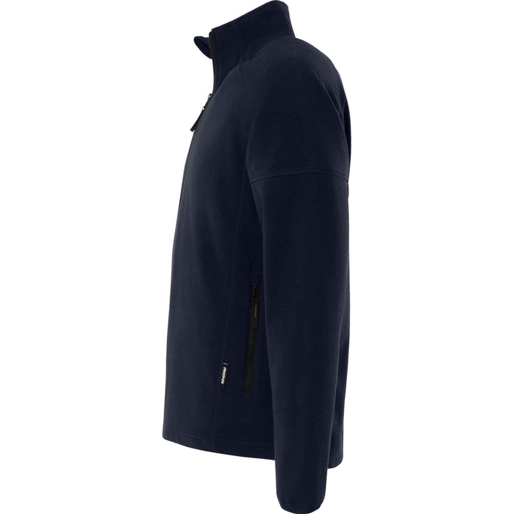 Fristads Fleece Jacket - 1499 FLE Dark Navy Back2#colour_dark-navy