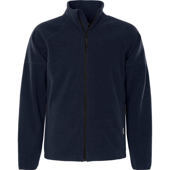 Fristads Fleece Jacket - 1499 FLE Dark Navy Front1#colour_dark-navy