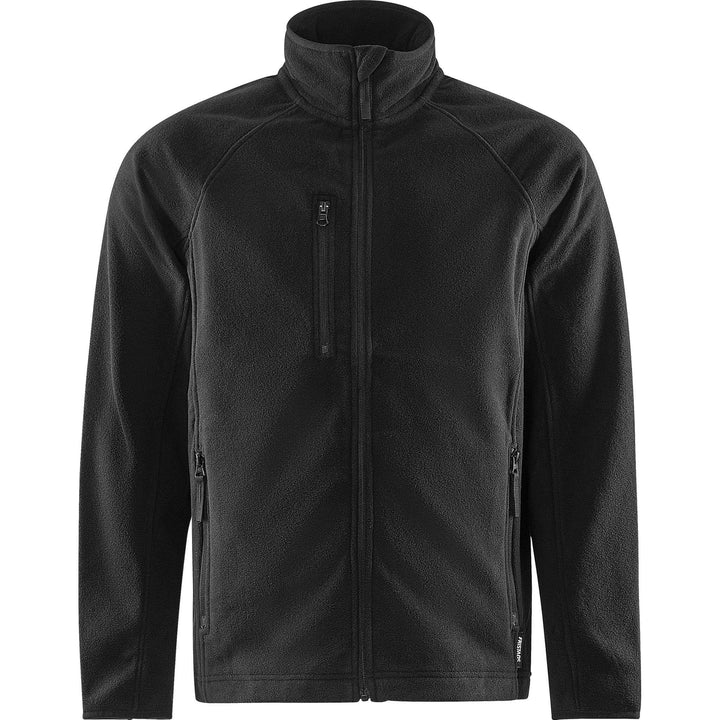 Fristads Fleece Jacket - 4004 FLE Black Front1#colour_black
