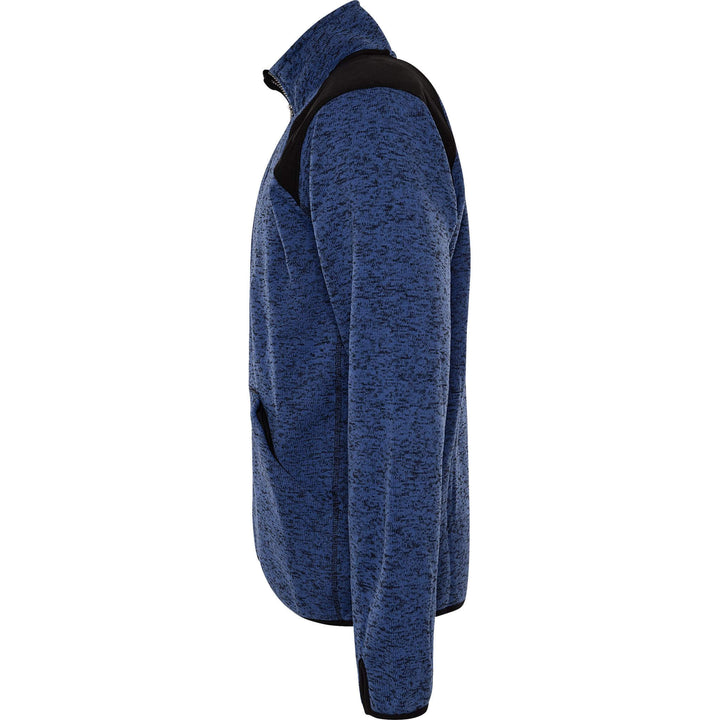 Fristads Fleece Jacket - 7451 PRKN Blue/Black Back2#colour_blue-black