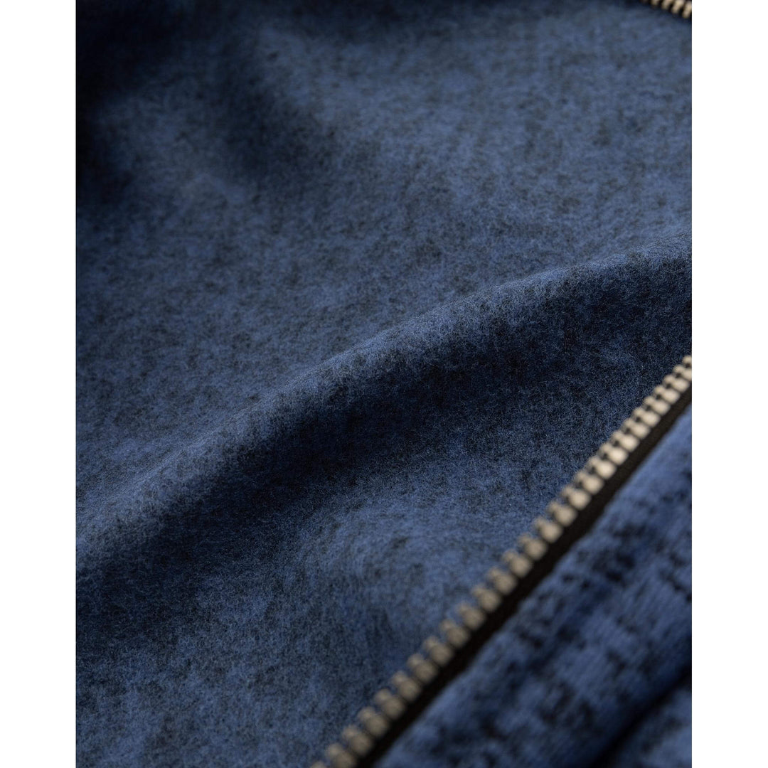 Fristads Fleece Jacket - 7451 PRKN Blue/Black Detail3#colour_blue-black