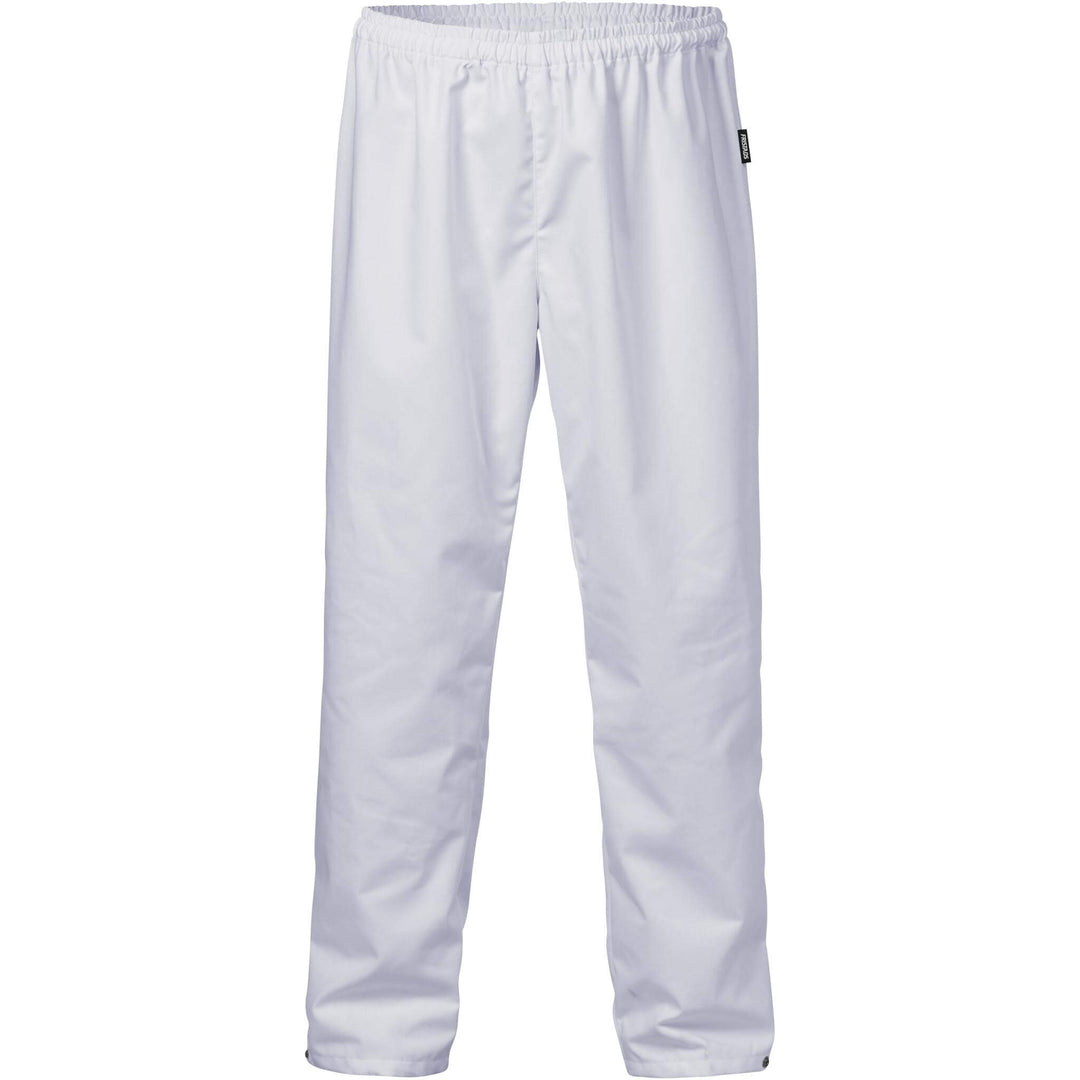 Fristads Food Elasticated Waist Lightweight Trousers - 2082 P154 White Front1#colour_white