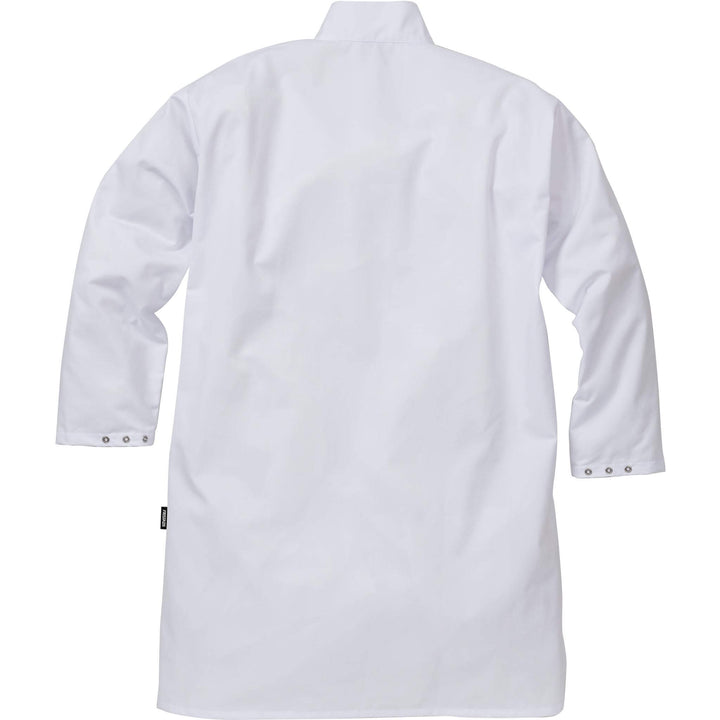 Fristads Food Long Coat - 3004 P154 White Back1#colour_white