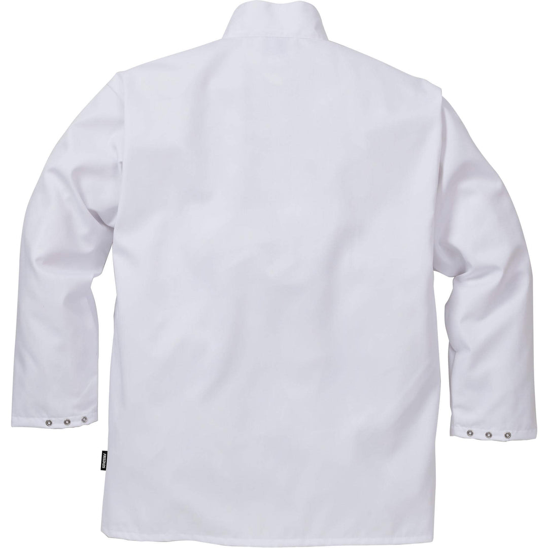 Fristads Food Short Coat - 3003 P154 White Back1#colour_white