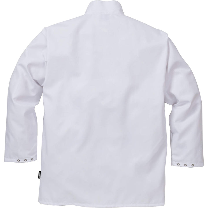 Fristads Food Short Coat - 3003 P154 White Back1#colour_white