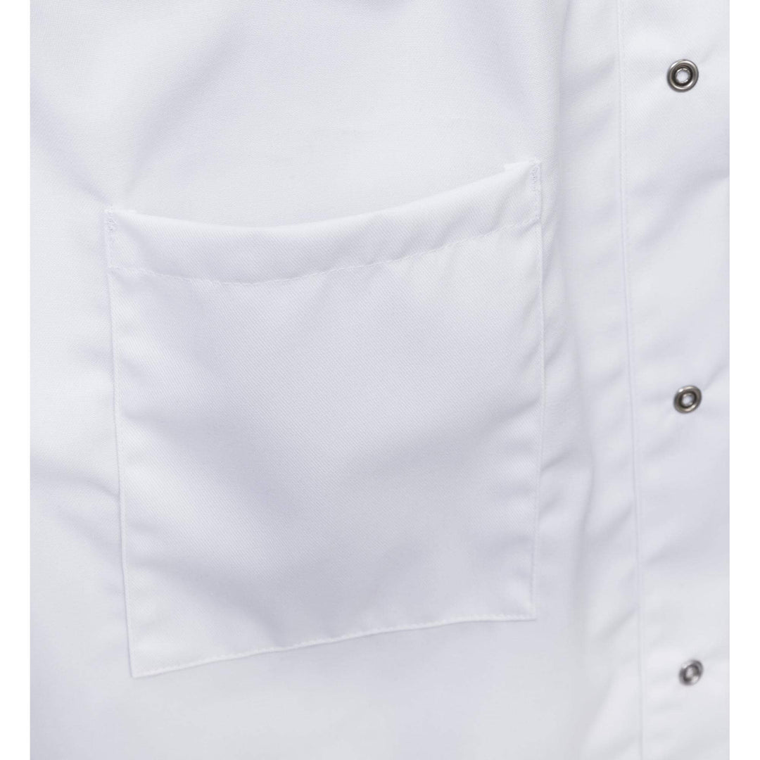 Fristads Food Short Coat - 3003 P154 White Detail1#colour_white