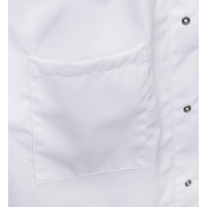 Fristads Food Short Coat - 3003 P154 White Detail1#colour_white
