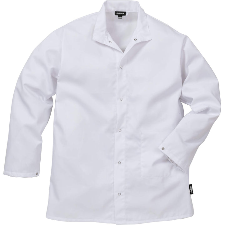 Fristads Food Short Coat - 3003 P154 White Front1#colour_white