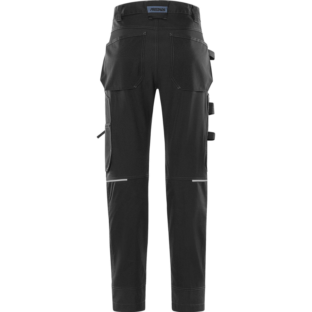 Fristads Green 4-Way-Stretch Panel Trousers - 2905 GWM Black Back1#colour_black