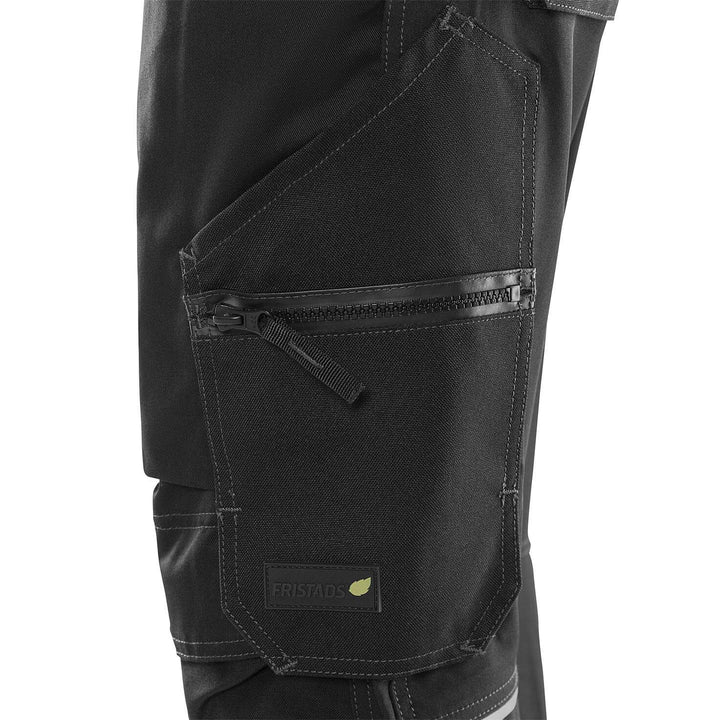 Fristads Green 4-Way-Stretch Panel Trousers - 2905 GWM Black Detail1#colour_black