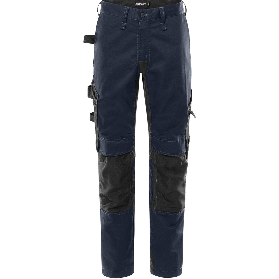 Fristads Green 4-Way-Stretch Panel Trousers - 2905 GWM Dark Navy Front1#colour_dark-navy