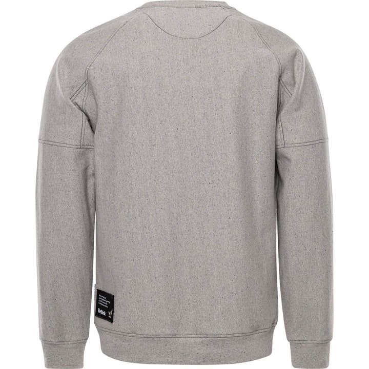 Fristads Green Close The Loop Sweatshirt - 7850 CLS Light Grey Back1#colour_light-grey
