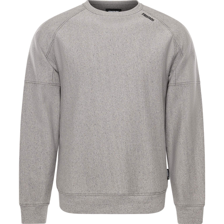 Fristads Green Close The Loop Sweatshirt - 7850 CLS Light Grey Front1#colour_light-grey