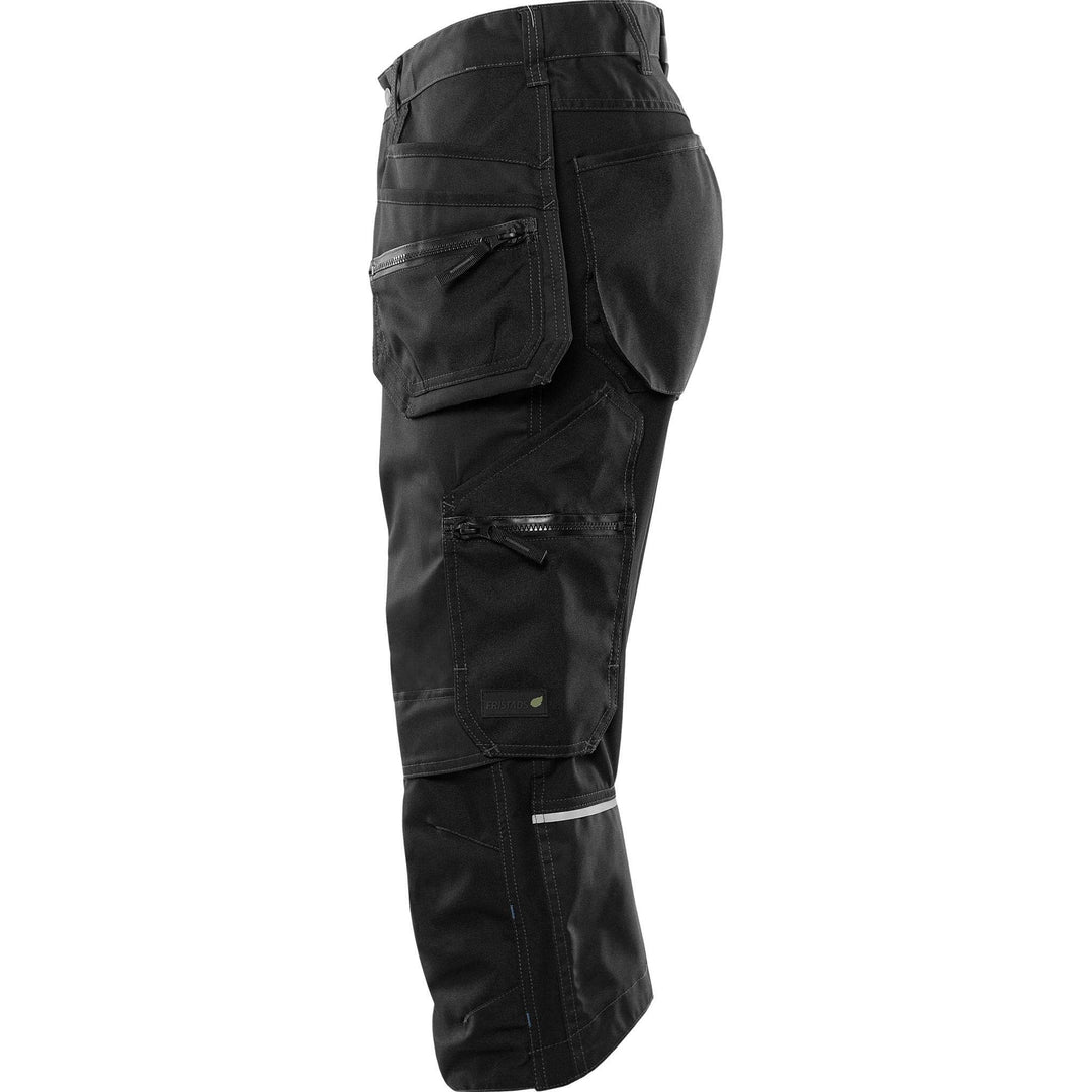 Fristads Green Craftsman 4-Way-Stretch Holster Pocket Pirate Trousers - 2903 GWM Black Back2#colour_black