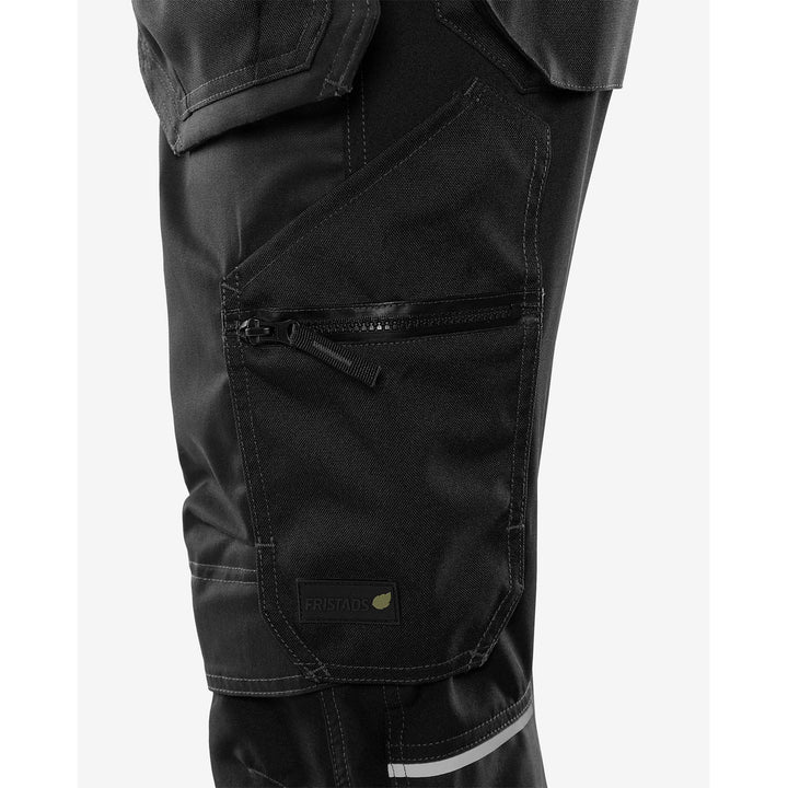 Fristads Green Craftsman 4-Way-Stretch Holster Pocket Pirate Trousers - 2903 GWM Black Detail1#colour_black