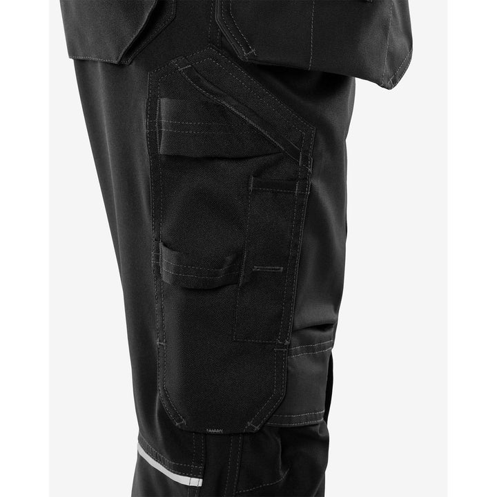 Fristads Green Craftsman 4-Way-Stretch Holster Pocket Pirate Trousers - 2903 GWM Black Detail2#colour_black