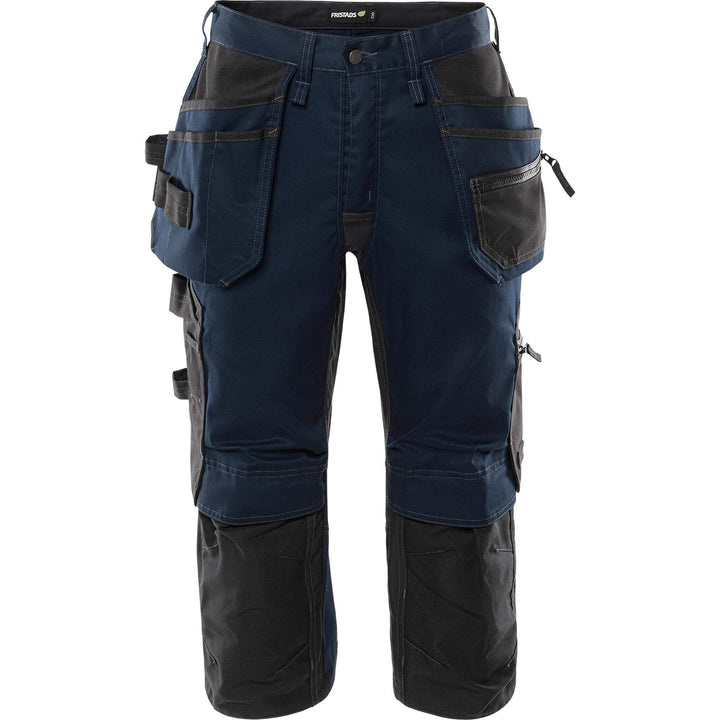 Fristads Green Craftsman 4-Way-Stretch Holster Pocket Pirate Trousers - 2903 GWM Dark Navy Front1#colour_dark-navy