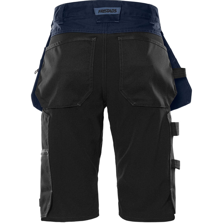 Fristads Green Craftsman 4-Way-Stretch Holster Pocket Shorts - 2902 GWM Dark Navy Back1#colour_dark-navy