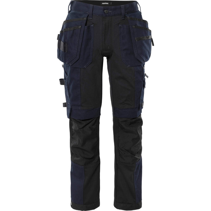Fristads Green Craftsman 4-Way-Stretch Holster Pocket Trousers - 2530 GCYD Dark Navy Front1#colour_dark-navy
