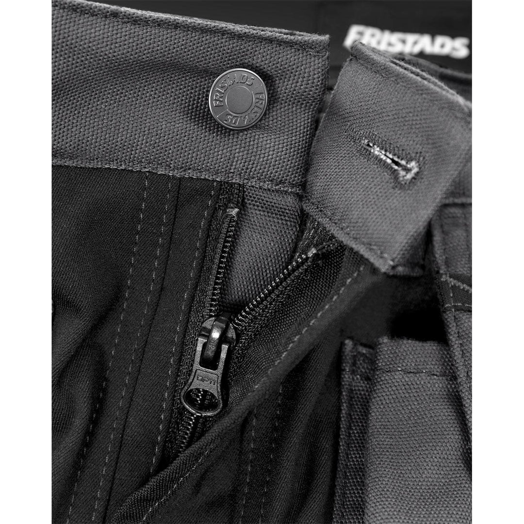 Fristads Green Craftsman 4-Way-Stretch Holster Pocket Trousers - 2530 GCYD Grey/Black Detail1#colour_grey-black