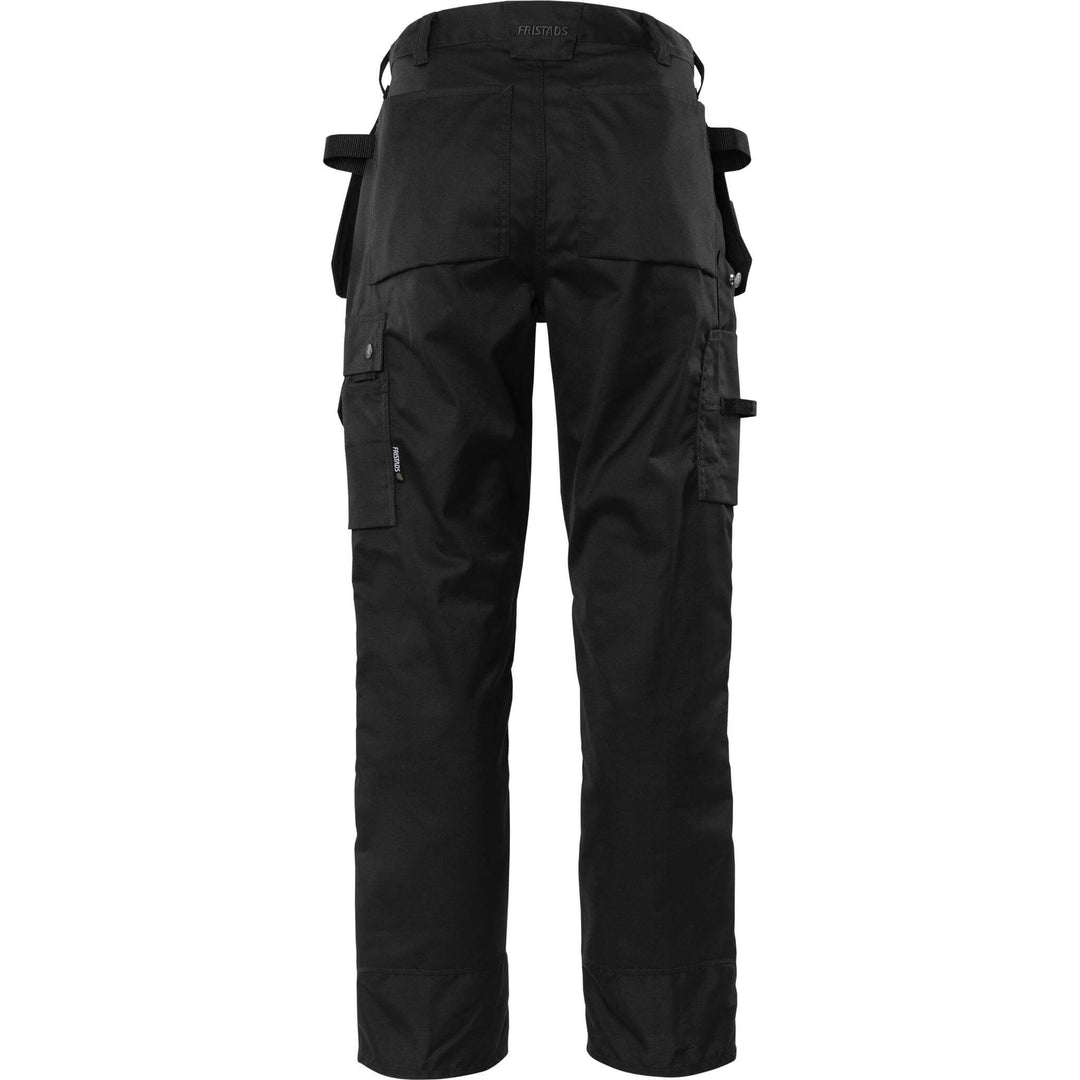 Fristads Green Craftsman Holster Pocket Trousers - 241 GS25 Black Back1#colour_black