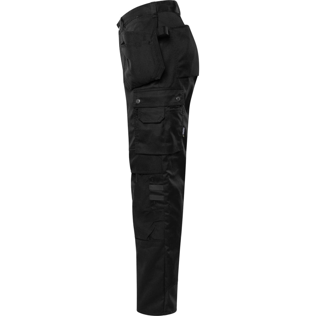Fristads Green Craftsman Holster Pocket Trousers - 241 GS25 Black Back2#colour_black