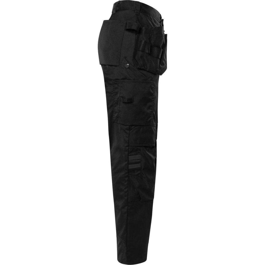 Fristads Green Craftsman Holster Pocket Trousers - 241 GS25 Black Back3#colour_black