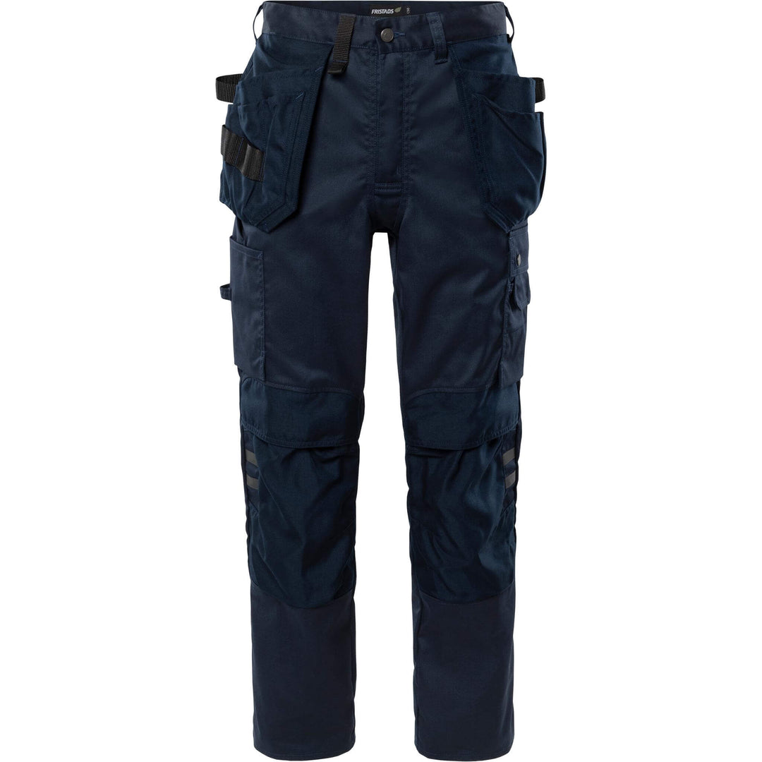 Fristads Green Craftsman Holster Pocket Trousers - 241 GS25 Dark Navy Front1#colour_dark-navy