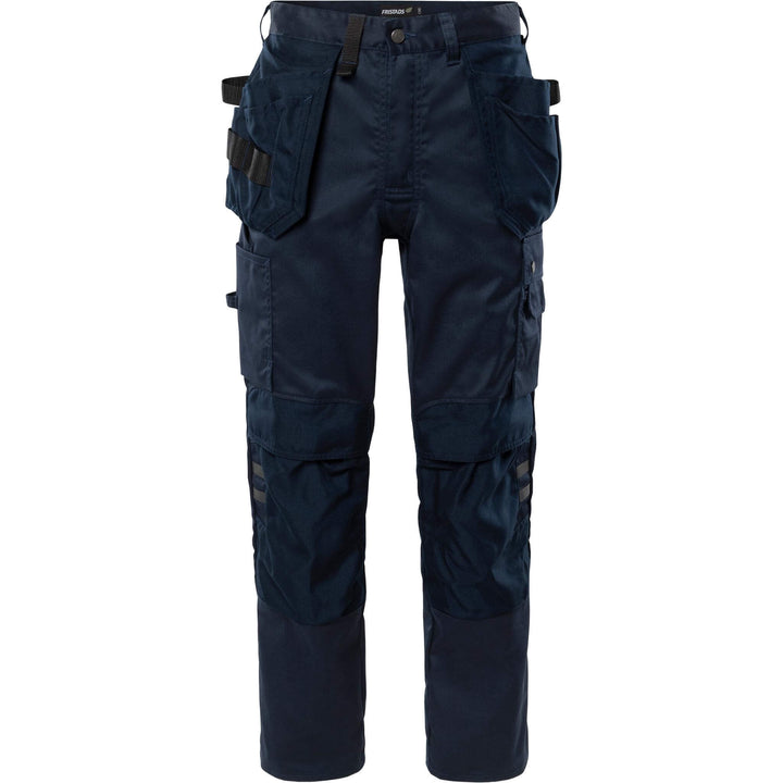 Fristads Green Craftsman Holster Pocket Trousers - 241 GS25 Dark Navy Front1#colour_dark-navy