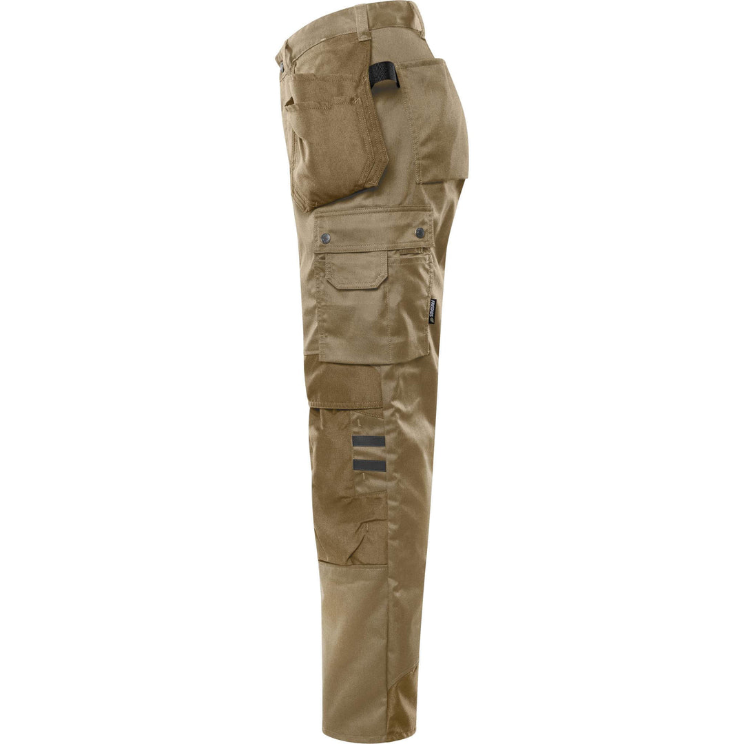 Fristads Green Craftsman Holster Pocket Trousers - 241 GS25 Khaki Back2#colour_khaki