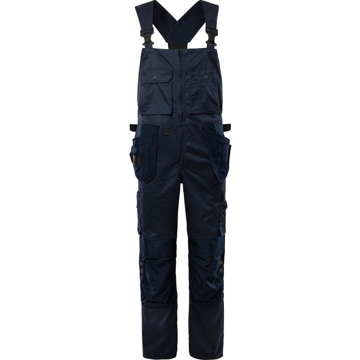 Fristads Green Craftsman Knee pad Holster Pocket Bib and Brace - 41 GS25 Dark Navy Front1#colour_dark-navy