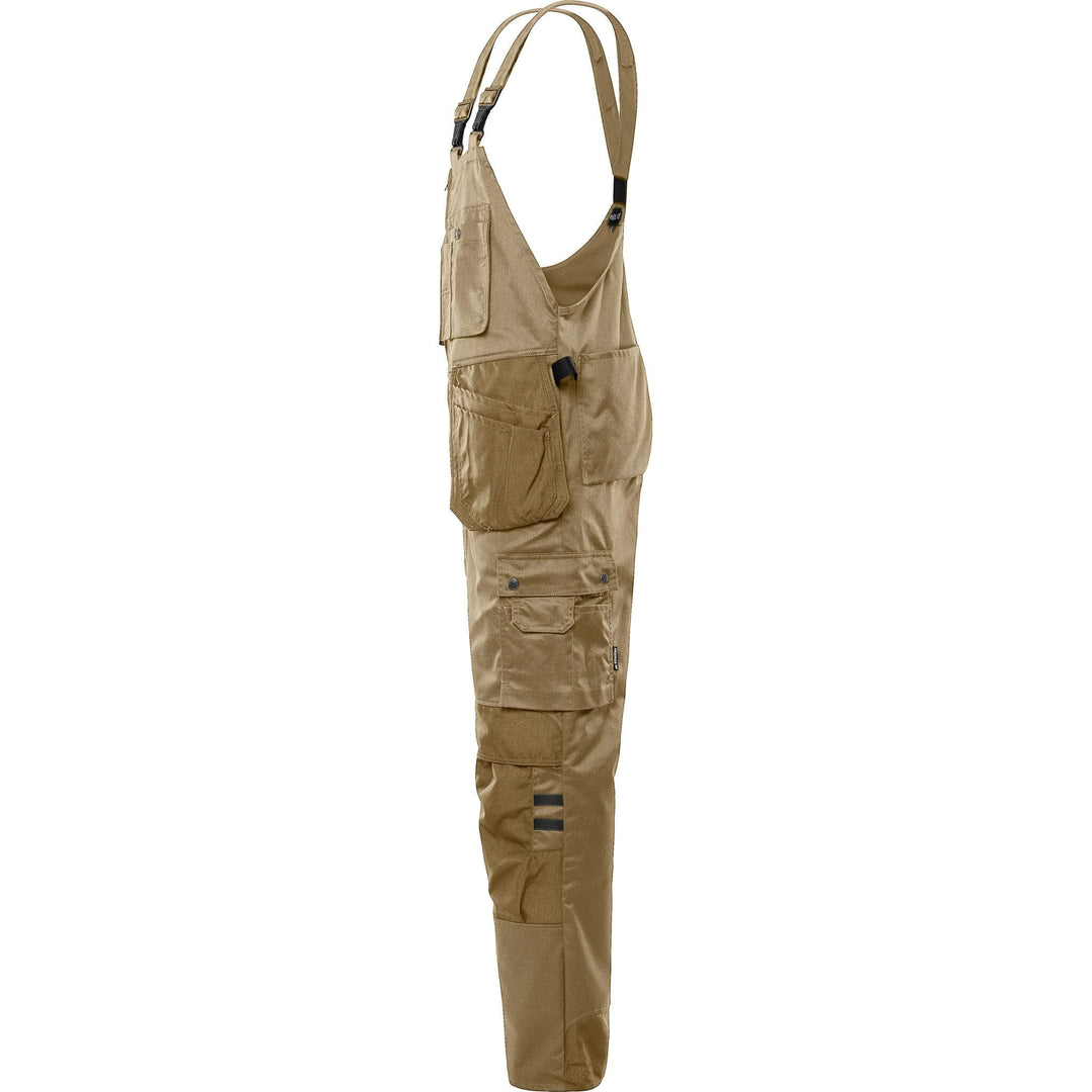 Fristads Green Craftsman Knee pad Holster Pocket Bib and Brace - 41 GS25 Khaki Back2#colour_khaki
