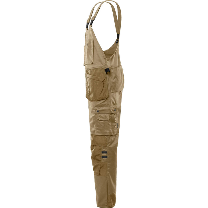 Fristads Green Craftsman Knee pad Holster Pocket Bib and Brace - 41 GS25 Khaki Back2#colour_khaki