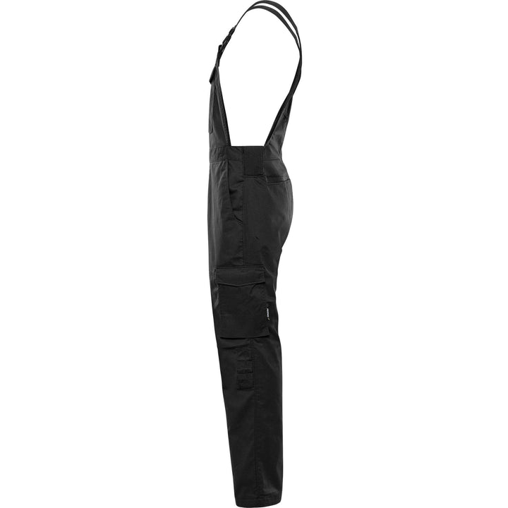 Fristads Green Lightweight Durable Bib and Brace - 1930 GWM Black Back2#colour_black