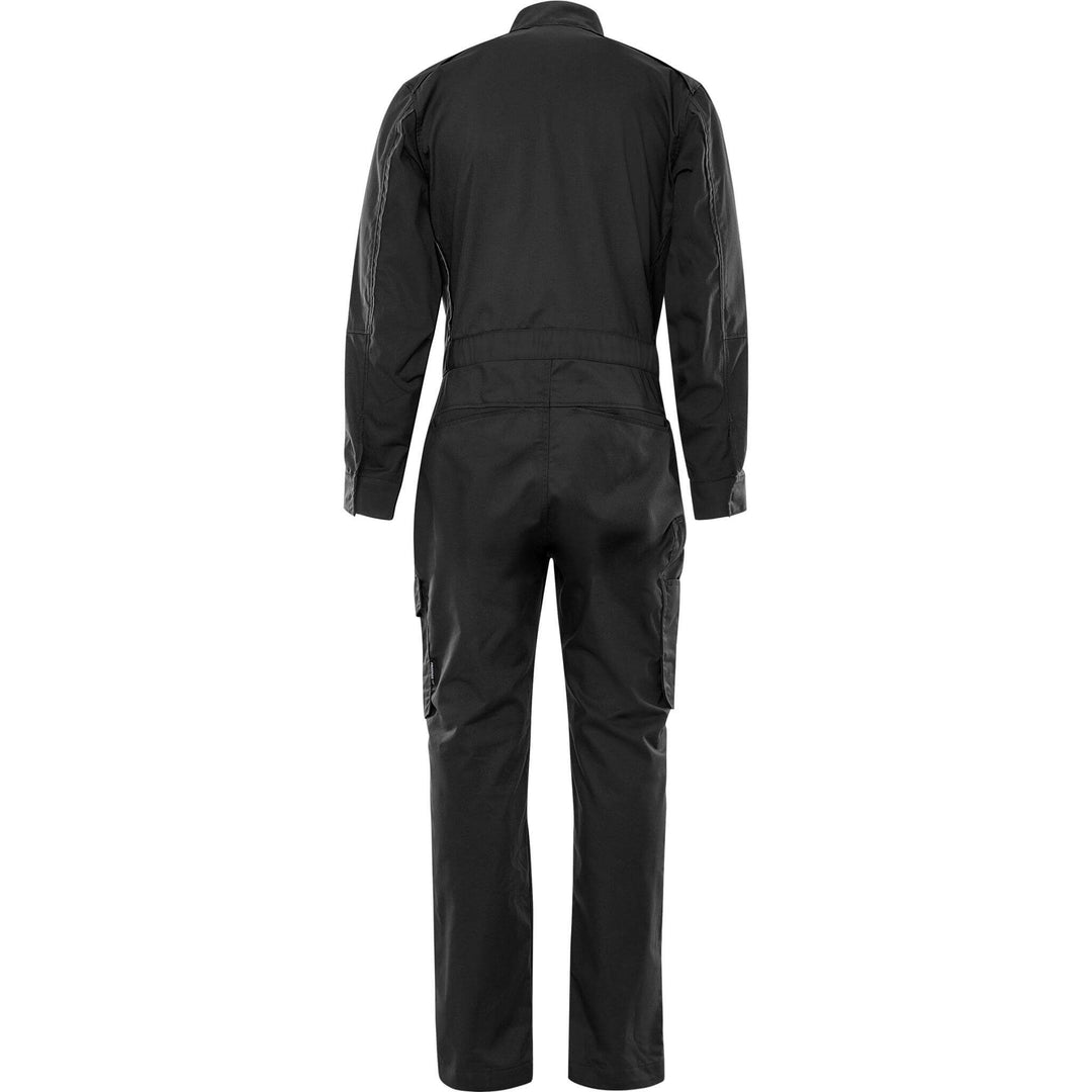 Fristads Green Lightweight Durable Coverall - 8930 GWM Black Back1#colour_black