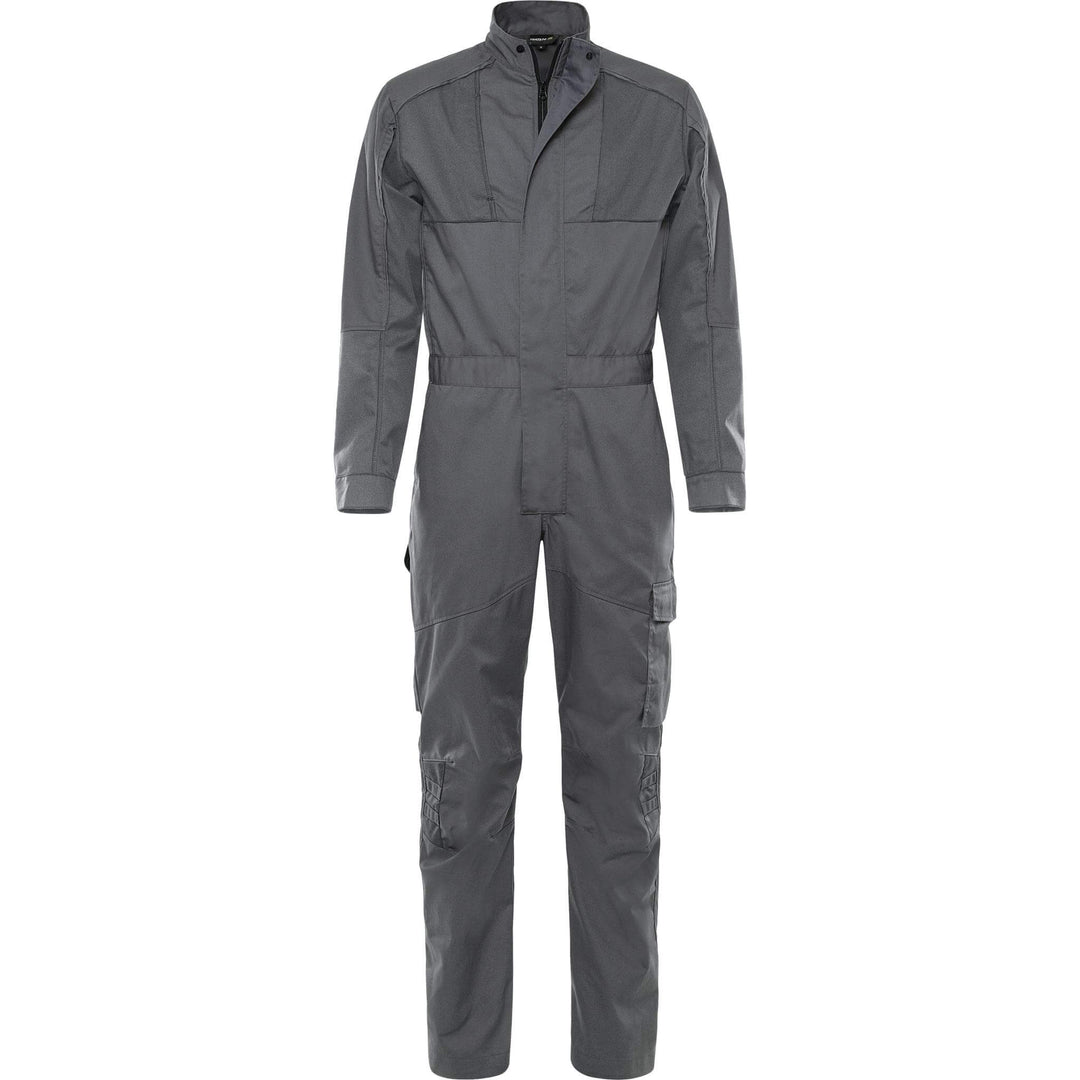 Fristads Green Lightweight Durable Coverall - 8930 GWM Dark Grey Front1#colour_dark-grey
