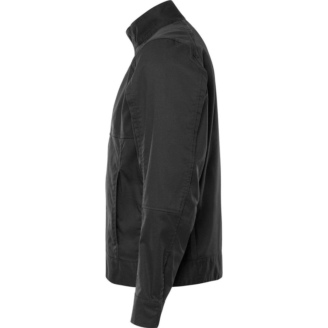 Fristads Green Lightweight Durable Jacket - 4930 GWM Black Back2#colour_black