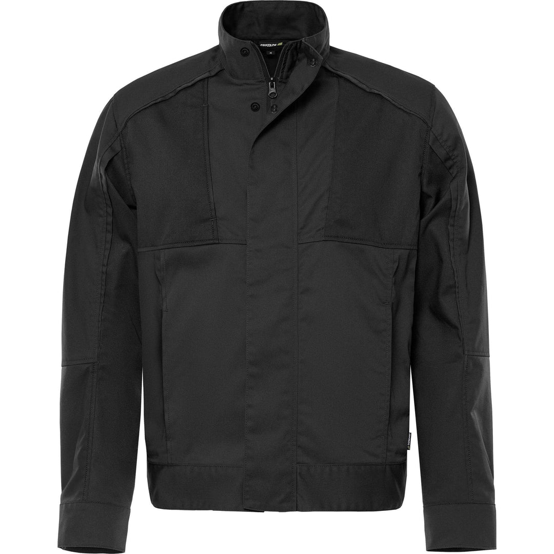Fristads Green Lightweight Durable Jacket - 4930 GWM Black Front1#colour_black