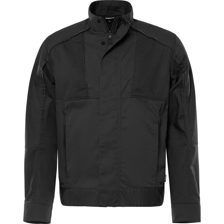 Fristads Green Lightweight Durable Jacket - 4930 GWM Black Front1#colour_black