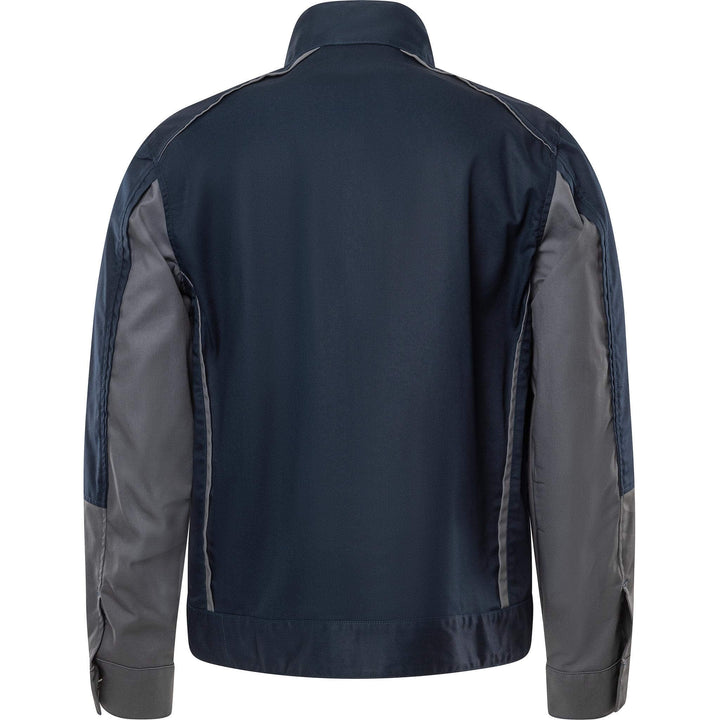 Fristads Green Lightweight Durable Jacket - 4930 GWM Dark Navy/Grey Back1#colour_dark-navy-grey