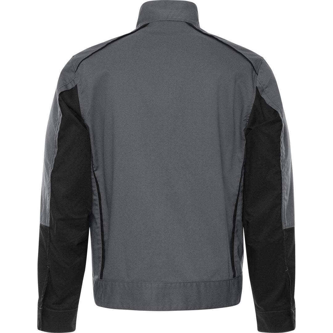 Fristads Green Lightweight Durable Jacket - 4930 GWM Grey/Black Back1#colour_grey-black
