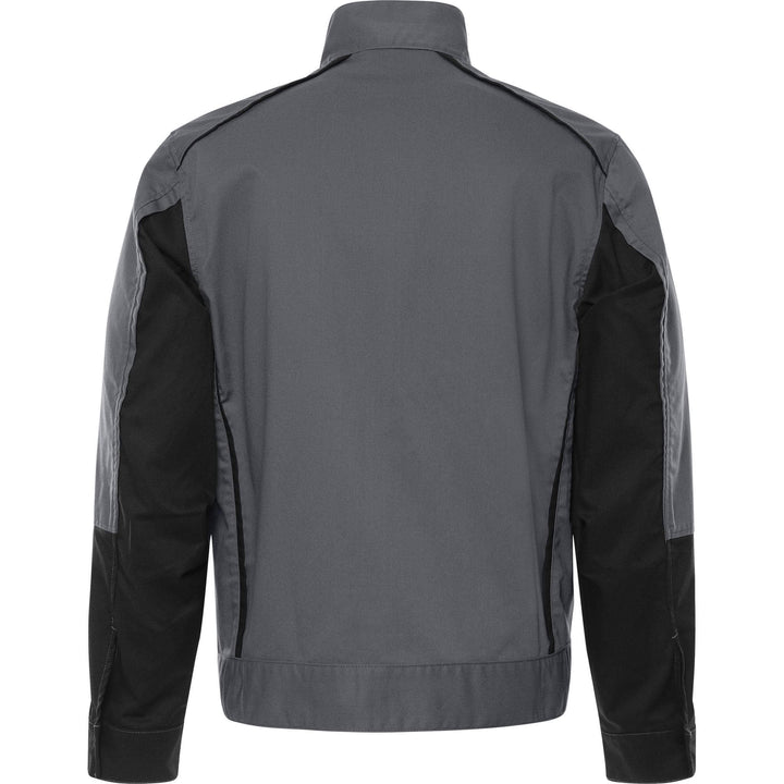 Fristads Green Lightweight Durable Jacket - 4930 GWM Grey/Black Back1#colour_grey-black