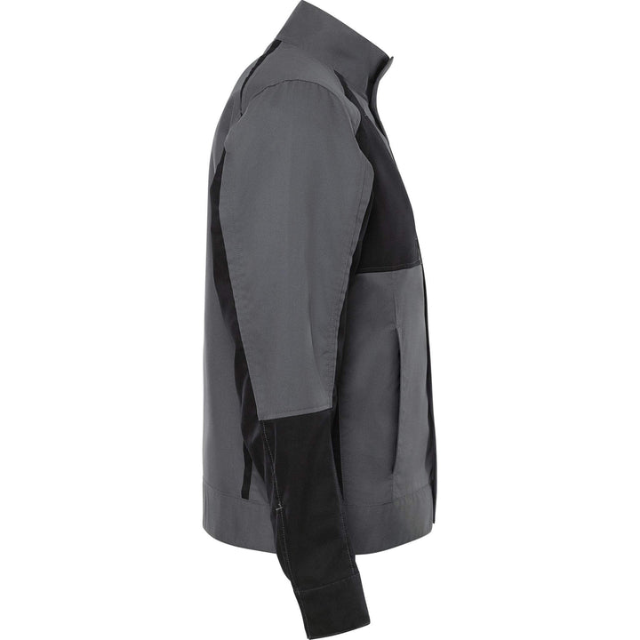 Fristads Green Lightweight Durable Jacket - 4930 GWM Grey/Black Back3#colour_grey-black